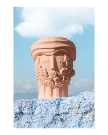 Vaso "Magna Graecia Vaso in Terracotta Man" | BHOME by Arredi Barbàra