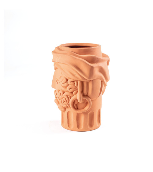 Vaso "Magna Graecia Vaso in Terracotta Man" | BHOME by Arredi Barbàra