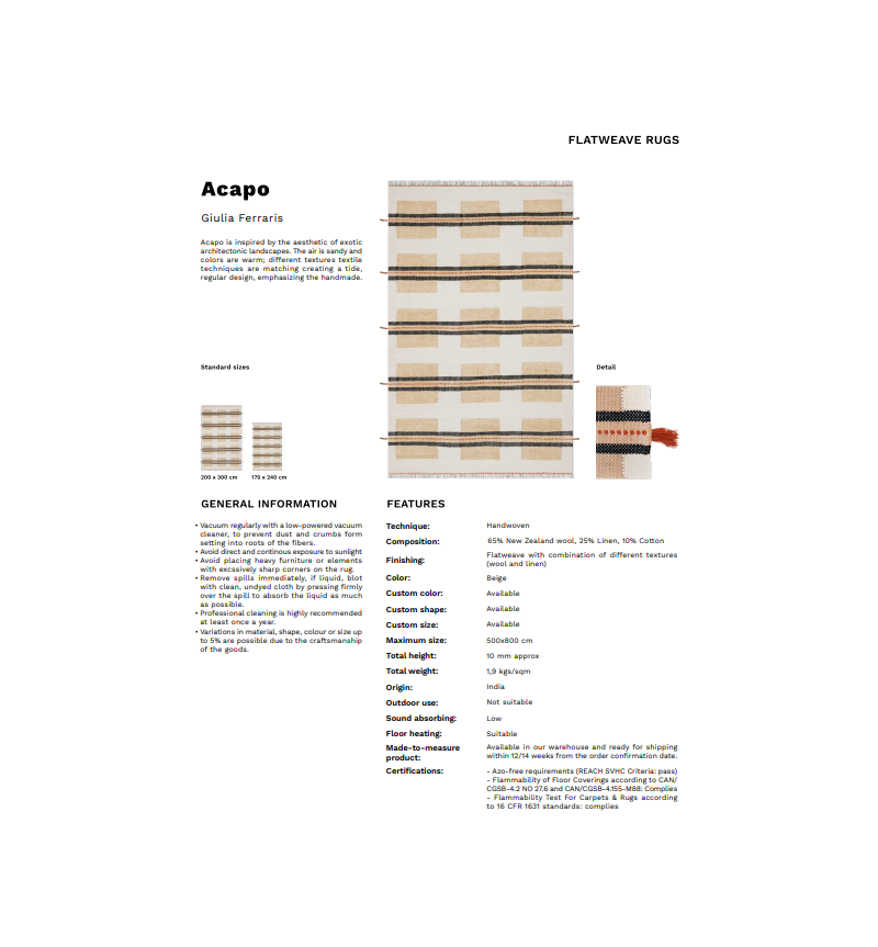Acapo Karpeta | Bhome by Arredi Barbàra