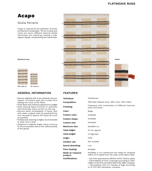 Acapo Karpeta | Bhome by Arredi Barbàra