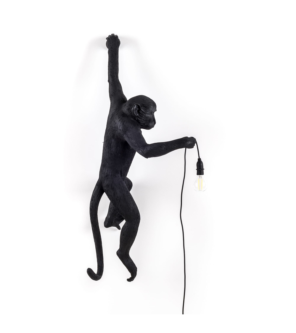 Lampada da parete "The Monkey Lamp Nera Version Left" | BHOME by Arredi Barbàra