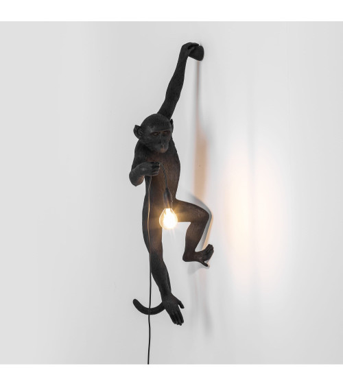 Lampada da parete "The Monkey Lamp Nera Version Left" | BHOME by Arredi Barbàra