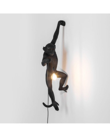 Lampada da parete "The Monkey Lamp Nera Version Left" | BHOME by Arredi Barbàra