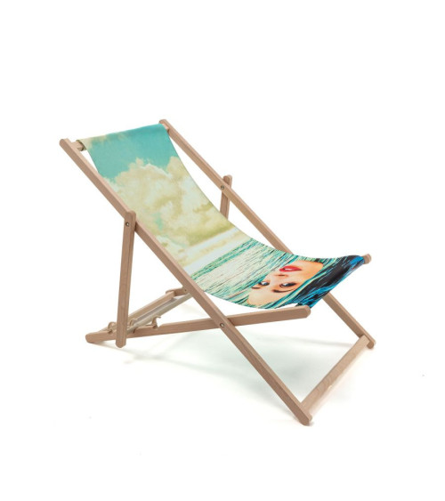 Außenrasur"Sdraio Girl in the Sea"im Holz:SELETTI | BHOME by Arredi Barbàra