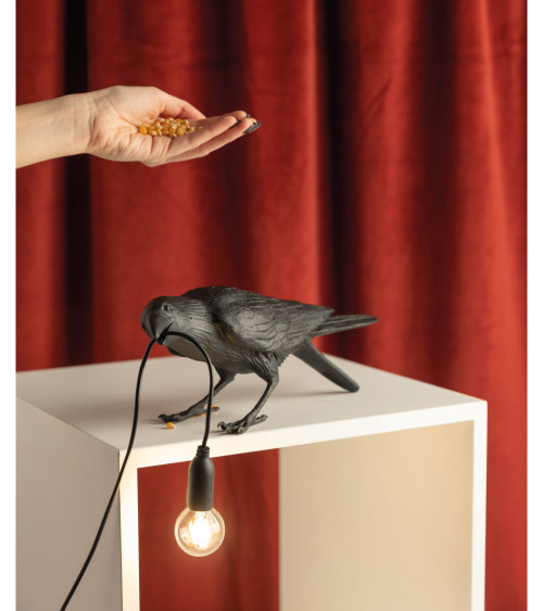 Lampadina "Bird Lamp Nero Playing" | BHOME by Arredi Barbàra