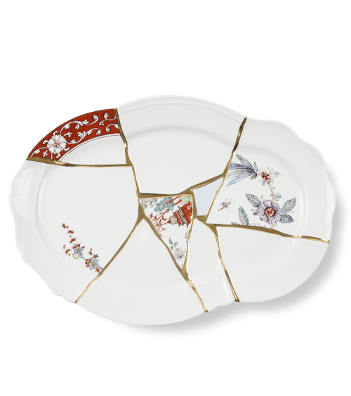 Tray"Kintsugi"Porzellan —SELETTI | BHOME by Arredi Barbàra