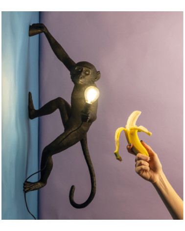 Lampada da parete "Monkey Lamp a muro versione destra 02" | BHOME by Arredi Barbàra