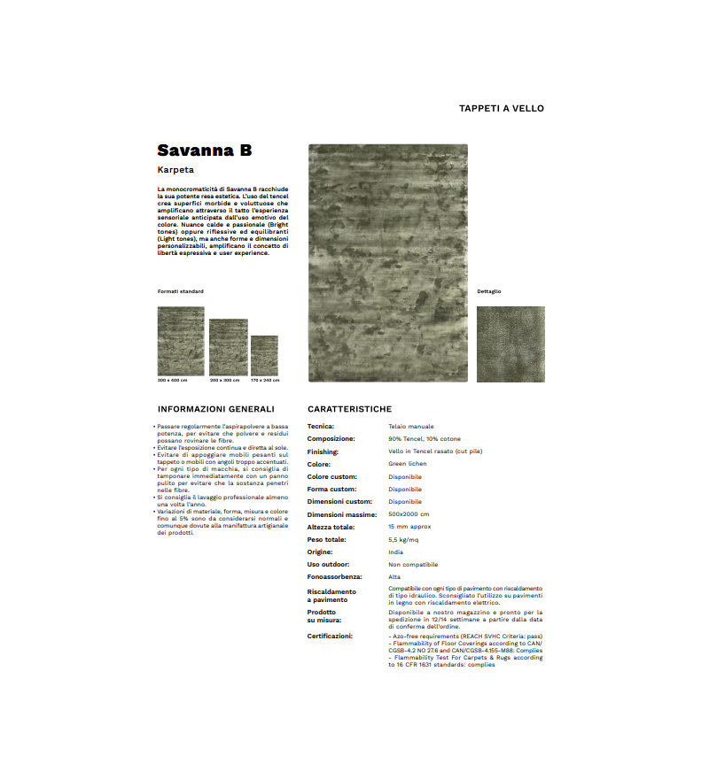 Savanna B Karpeta | Bhome by Arredi Barbàra