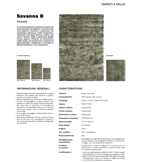 Savanna B Karpeta | Bhome by Arredi Barbàra