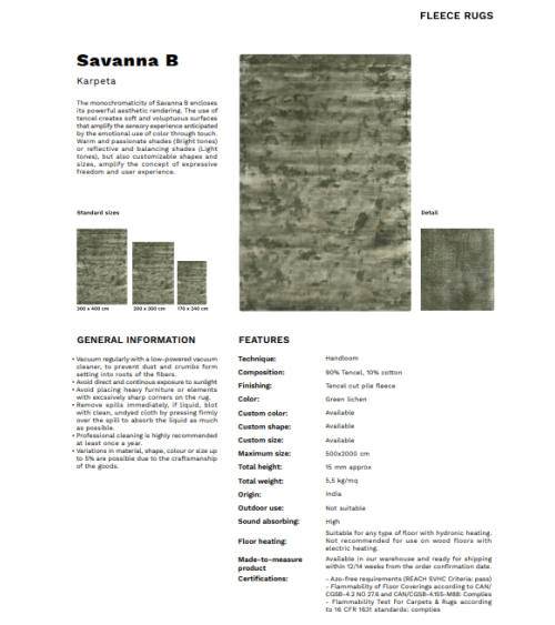 Savanna B Karpeta | Bhome by Arredi Barbàra
