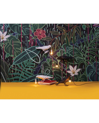 Lampada da parete "Bird Lamp Nero Looking Left" | BHOME by Arredi Barbàra