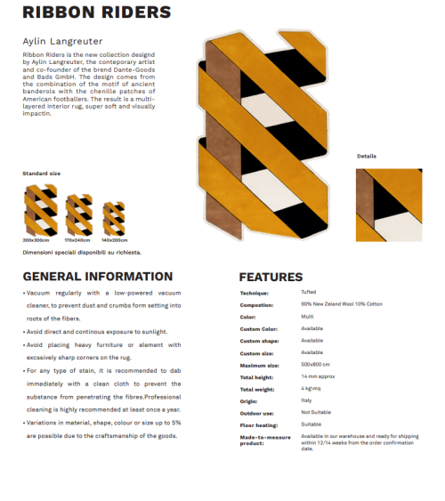 Ribbon Riders Karpeta | Bhome by Arredi Barbàra