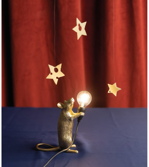 Lampadina "Mouse Lamp Step Gold" | BHOME by Arredi Barbàra