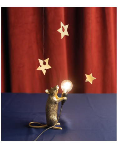 Lampadina "Mouse Lamp Step Gold" | BHOME by Arredi Barbàra