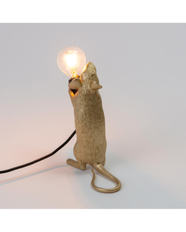 Lampadina "Mouse Lamp Step Gold" | BHOME by Arredi Barbàra