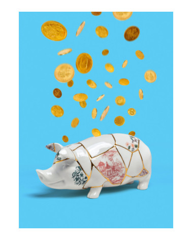 Kintsugi Piggy Bank "Kintsugi Piggy Bank" | BHOME by Arredi Barbàra