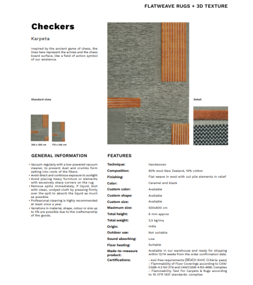 Checkers Karpeta | Bhome by Arredi Barbàra