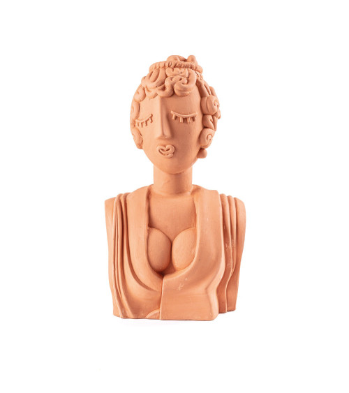 Scultura decorativa "Magna Graecia Busto in Terracotta Poppea" | BHOME by Arredi Barbàra