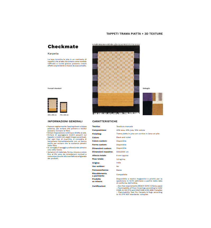 Checkmate Karpeta | Bhome by Arredi Barbàra