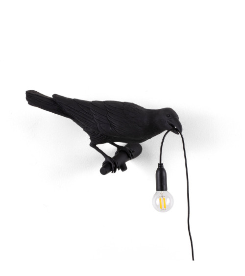 Lampada da parete "Bird Lamp White Sguardo a Destra" | BHOME by Arredi Barbàra