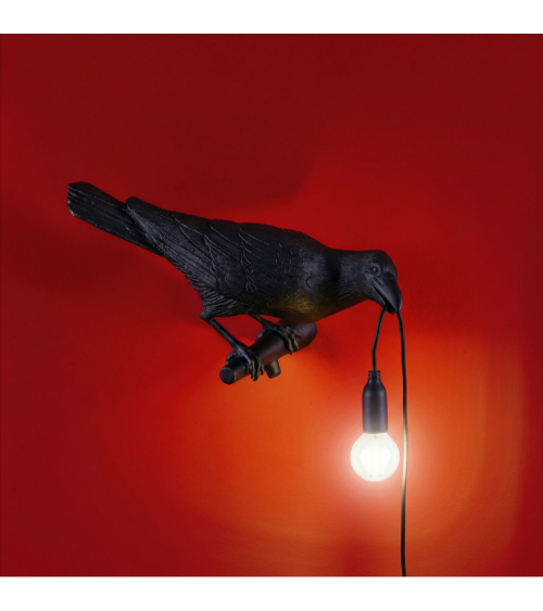 Lampada da parete "Bird Lamp White Sguardo a Destra" | BHOME by Arredi Barbàra