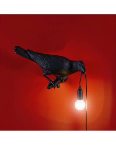 Lampada da parete "Bird Lamp White Sguardo a Destra" | BHOME by Arredi Barbàra