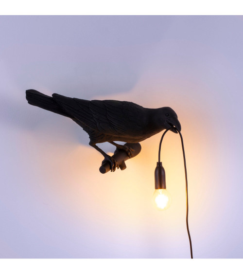 Lampada da parete "Bird Lamp White Sguardo a Destra" | BHOME by Arredi Barbàra