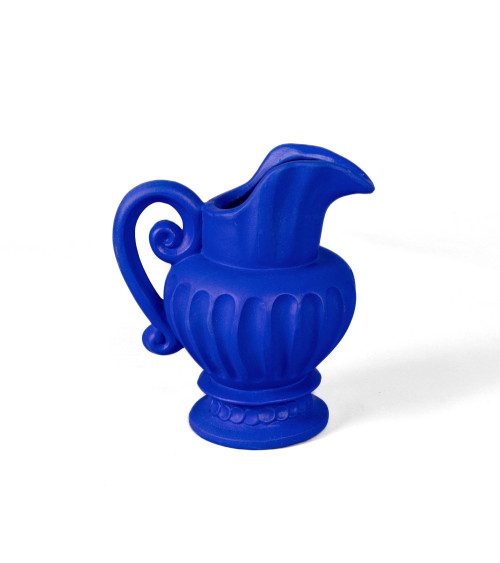 Vase"in Terracotta Caraffa Blue"23,5 x 19 h 28 cm –SELETTI | BHOME by Arredi Barbàra