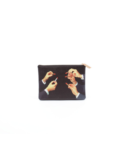 Lipstick Case Black"Case Lipstick Nero"cm 21 x 15,5 –SELETTI | BHOME by Arredi Barbàra