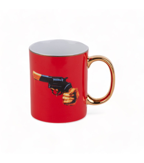 Mug"di Porcellana Revolver"en porcelaine –SELETTI | BHOME by Arredi Barbàra