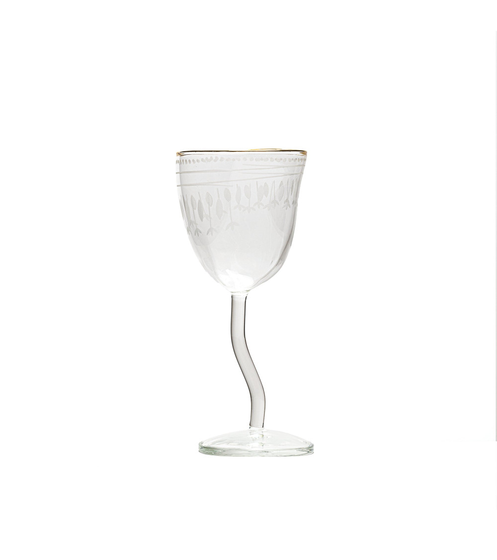"Classics on Acid - Bicchiere da Vino Traditional"ø cm 8,5 x h.19,5 –SELETTI | BHOME by Arredi Barbàra