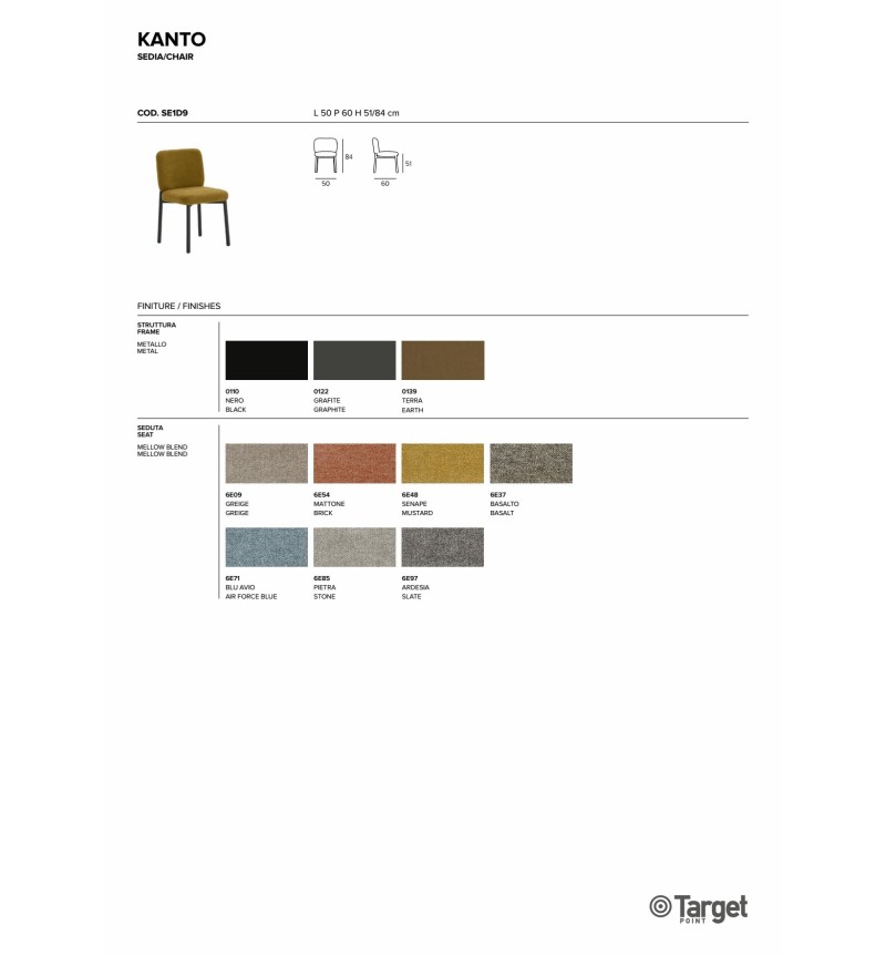 Kanto Stuhl – Target Point | Bhome by Arredi Barbàra