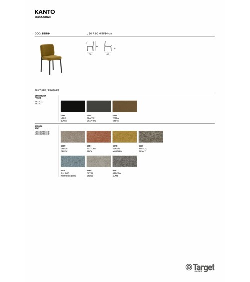 Kanto Stuhl – Target Point | Bhome by Arredi Barbàra