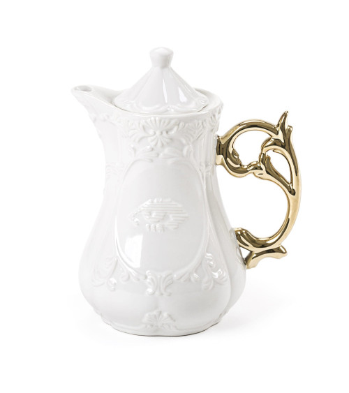 "I-Wares Gold I-Teapot"en porcelaine –SELETTI | BHOME by Arredi Barbàra
