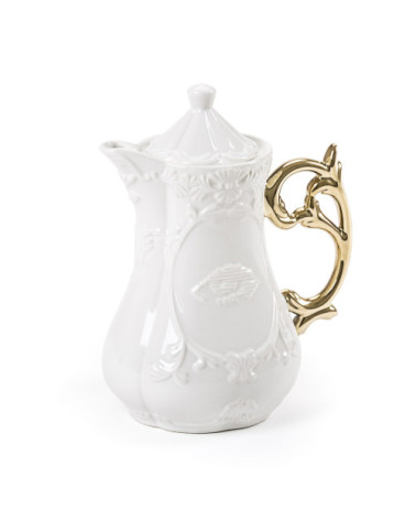 "I-Wares Gold I-Teapot"en porcelaine –SELETTI | BHOME by Arredi Barbàra