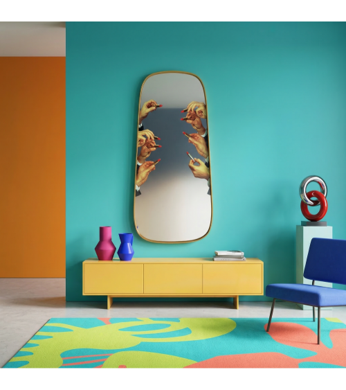 Espejo"Gold Frame Lipsticks 62 h. 140"Cm 62 h. 140 –SELETTI | BHOME by Arredi Barbàra