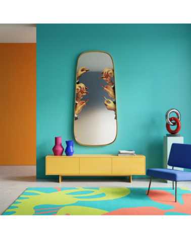 Espejo"Gold Frame Lipsticks 62 h. 140"Cm 62 h. 140 –SELETTI | BHOME by Arredi Barbàra