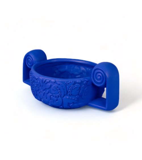 Vase"in Terracotta Centrotavola Blu"50 x 31 h 21 cmI 19,7" x 12,2"h 8,3" –SELETTI | BHOME by Arredi Barbàra