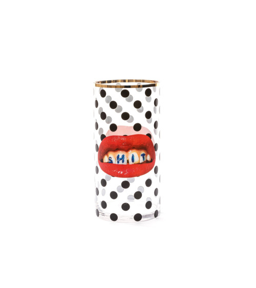 Vase"Medio Shit Pois"en verre –SELETTI | BHOME by Arredi Barbàra