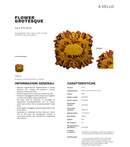 Flower Grotesque Karpeta | Bhome by Arredi Barbàra