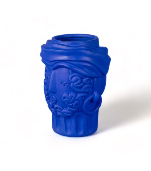 Vaso "in Terracotta Man Blu" | BHOME by Arredi Barbàra