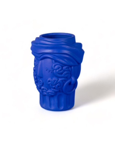 Vaso "in Terracotta Man Blu" | BHOME by Arredi Barbàra