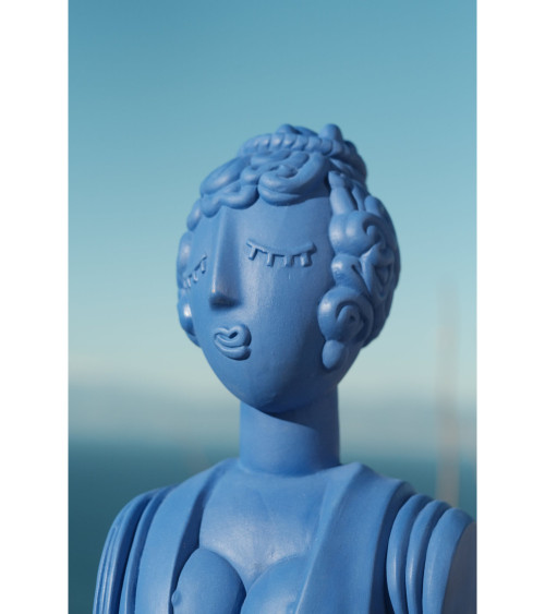 Terracotta Bust Poppea "Terracotta Bust Poppea Blu" | BHOME by Arredi Barbàra