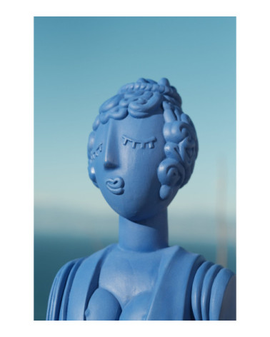 Terracotta Bust Poppea "Terracotta Bust Poppea Blu" | BHOME by Arredi Barbàra