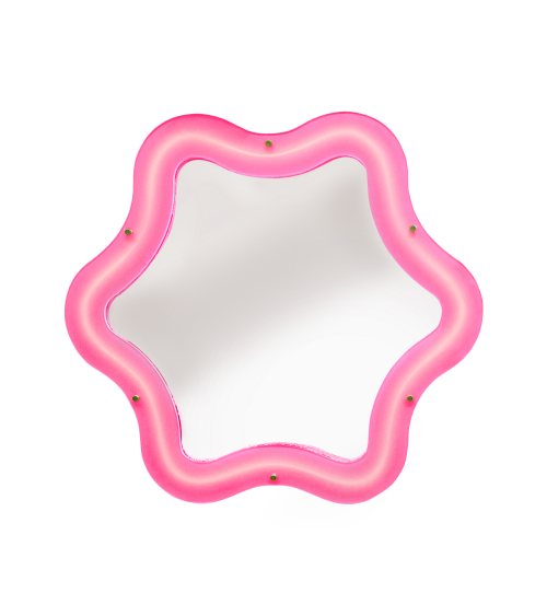 "Supercurve Mirror Tiny Flower" CM 85,5 x 77,5 x 4I IN 33,6 x 30,5 x 1,57 –SELETTI | BHOME by Arredi Barbàra