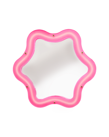 "Supercurve Mirror Tiny Flower" CM 85,5 x 77,5 x 4I IN 33,6 x 30,5 x 1,57 –SELETTI | BHOME by Arredi Barbàra