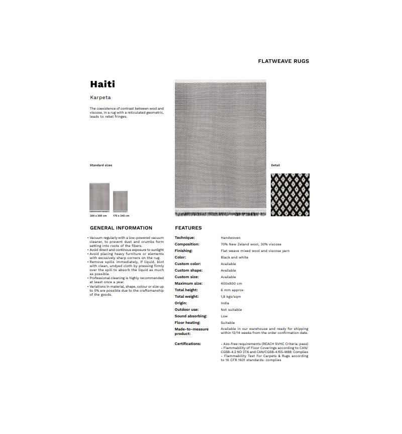 Haiti Karpeta | Bhome by Arredi Barbàra