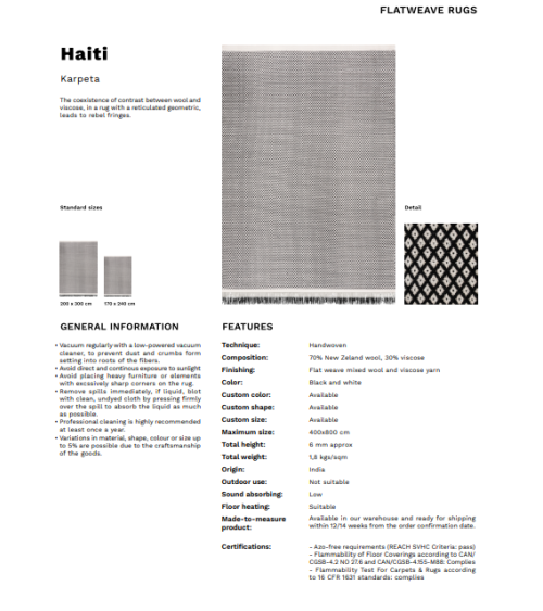 Haiti Karpeta | Bhome by Arredi Barbàra