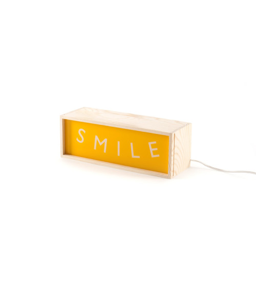 Tischlampe"Lighthink Box Smile / Live / Paradise"a led –SELETTI | BHOME by Arredi Barbàra