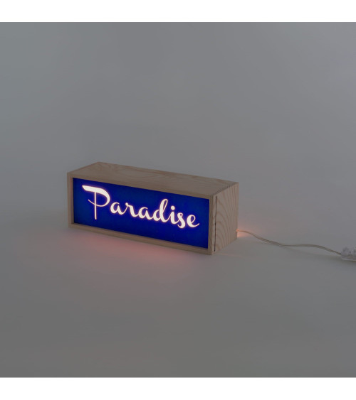 Lampada da tavolo "Lighthink Box Smile / Live / Paradise" | BHOME by Arredi Barbàra